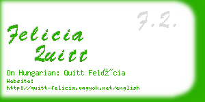 felicia quitt business card